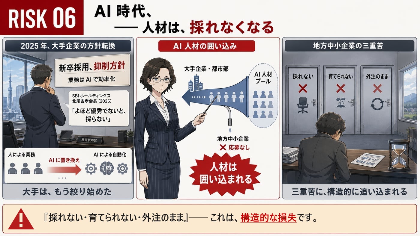 RISK 06：AI 時代、人材は採れなくなる